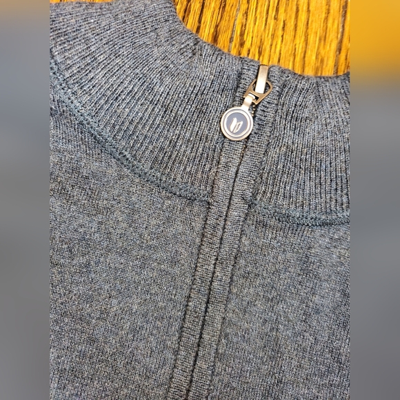 Linksoul Men's Cotton-Cashmere Quarter-Zip Swaeter 95% Cotton 5% Cashmere - Picture 9 of 11